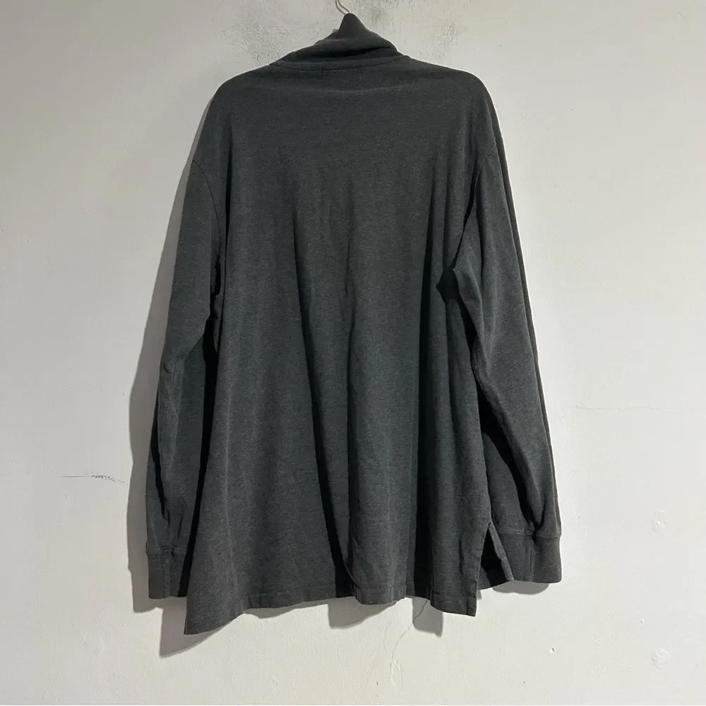 Polo Ralph Lauren Grey Turtleneck Midweight Long Sleeve T-Shirt XXL Preppy
